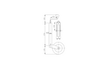 Steunwiel met klem WINTERHOFF ST48-200V+KLE48 150kg 48mm 505-725mm