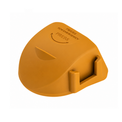 Couvercle de sécurité pour l'attelage à boule Soft Dock STEELPRESS SDP-04 avec emplacement pour la prise.