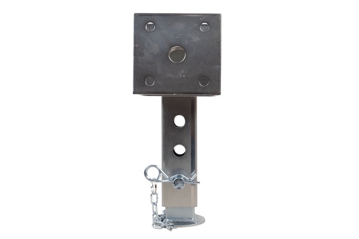 Support de manivelle extensible UNITRAILER JL1 pour remorque plateau 1500 kg 346-576 mm