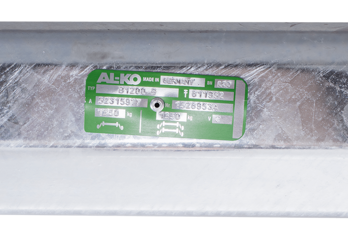 Essieu freiné AL-KO COMPACT pour remorque bateau 1350kg 1445/1555mm 2000mm 5x112