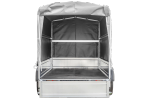 Remorque sur ressorts 230x125 UNITRAILER GARDEN 230/R KIPP avec châssis H-1100 et bâche grise