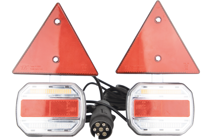 Multifunctionele LED achterlamp TT.12019T, set van 2 lampen - TT Technology