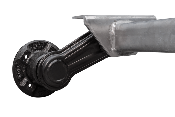 Essieu non freiné KNOTT VG7-L pour remorque 750kg 1505mm 1805mm 4x100