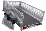 Remorque porte-voitures 264x150 UNITRAILER GARDEN 265/2 KIPP avec côtés en filet