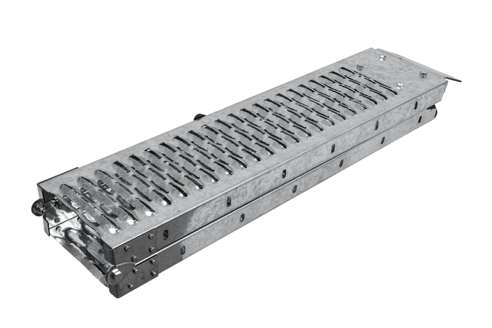 Rampes pliables UNITRAIER ALR004B en acier pour remorques, 190 cm, 400 kg, lot de 2