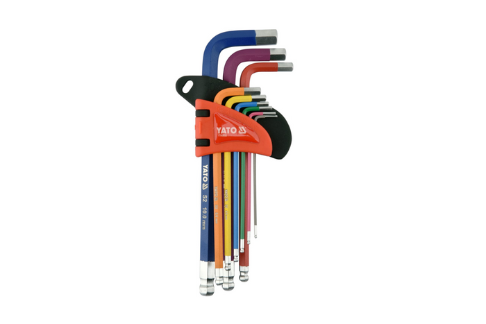Clés Allen YATO YT-05632 1,5-10 mm 9 pièces.