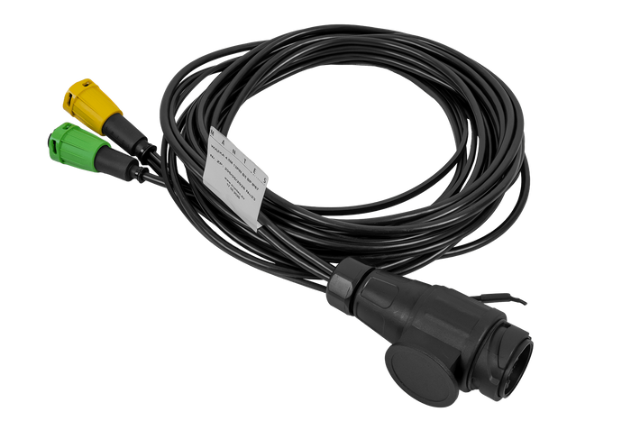 Faisceau électrique MANTES pour remorque de bateau, 4,4 m, prise 13 broches, 2 baïonnettes 5 broches
