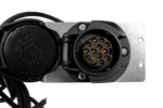 Faisceau électrique MANTES pour remorque de bateau, 9,57 m, prise 13 broches, baïonnettes 2 x 5 broches