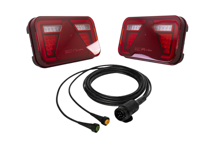 ASPÖCK MULTILED IV LED-achterlichten + ASPÖCK 5m 13-pins kabelboom