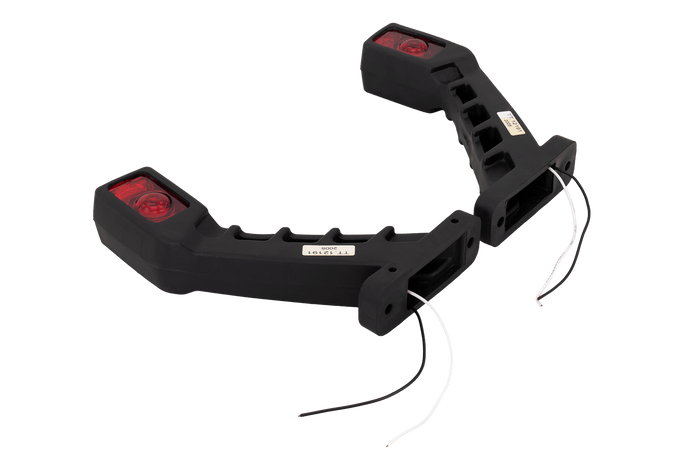 Lot de deux feux de gabarit LED TT TECHNOLOGY TT.12191, gauche + droit, sur bras en caoutchouc