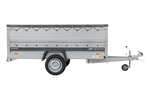 Remorque légère 264x125 UNITRAILER FORCE 264 KIPP avec ridelles BIS, châssis H-0 et bâche grise