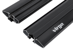 Inter Pack Virgo IR 120 (G2) dakdrager voor geïntegreerde dakrails (zwart)