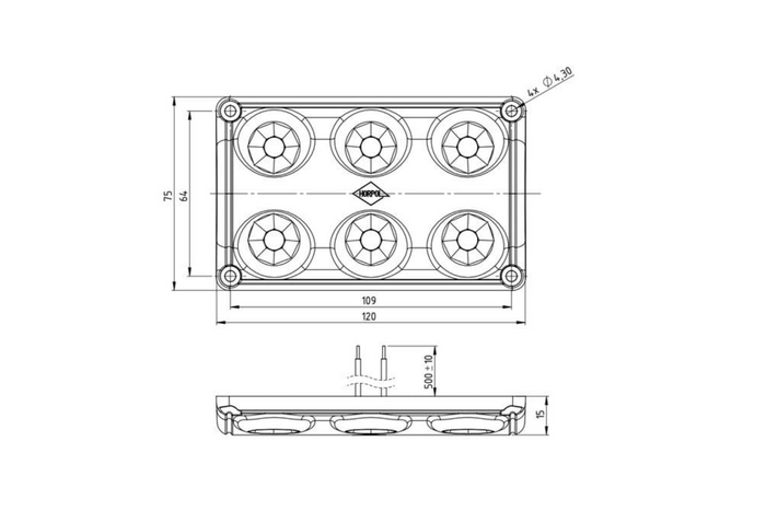HORPOL LWD2325 LED 720lm auto-interieurlamp