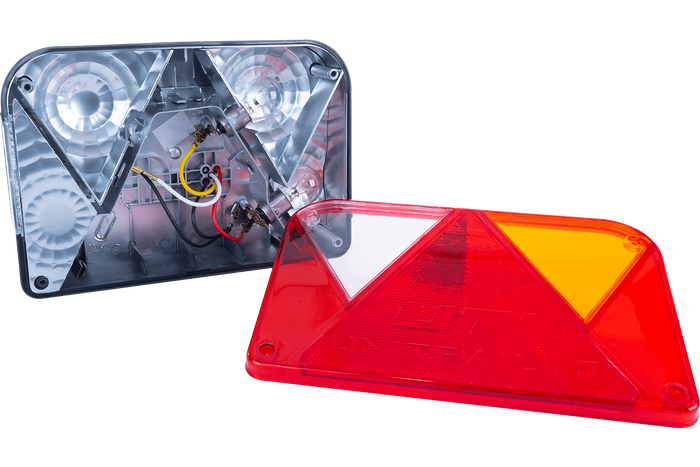 Kit d'éclairage : feux arrière DOBPLAST DPT35 + feux de position latéraux ASPÖCK FLEXIPOINT I + faisceau MANTES 5,2 m 7 broches