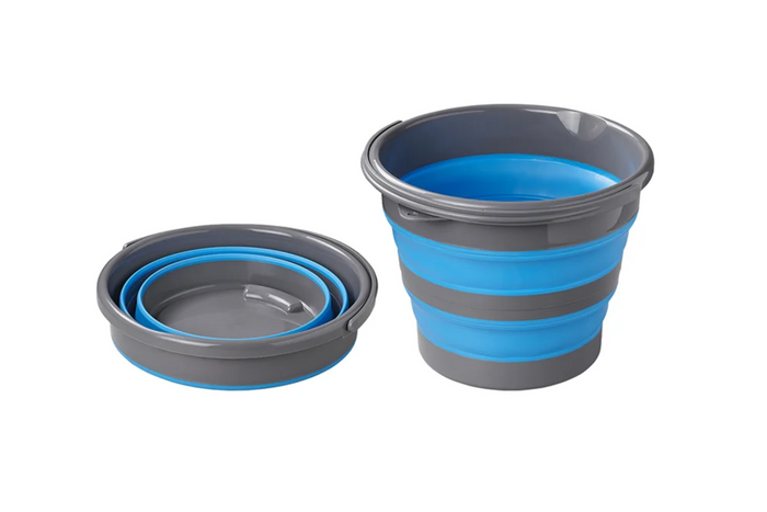 Seau de voyage pliable ProPlus 370307V01, silicone 15 L