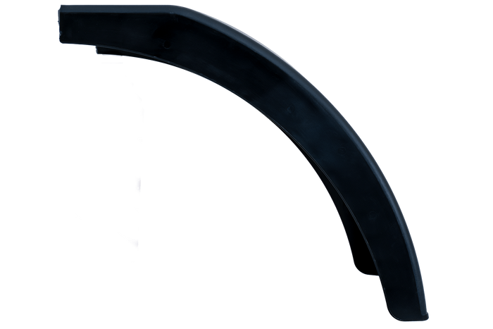 Demi-garde-boue pour remorque DOMAR DR1012201 passage de roue 384/200mm droit