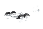Spatbord voor boottrailer 14" DOMAR D20430S wielkast 930/255mm