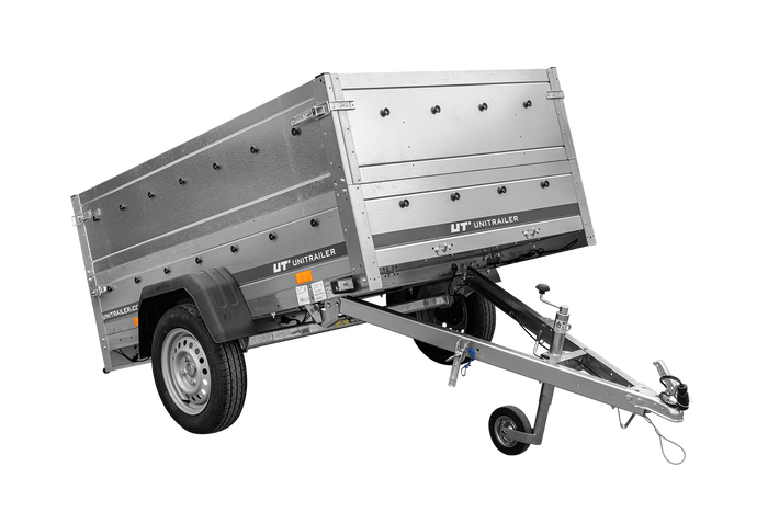 Lichte aanhanger 200x125 UNITRAILER GARDEN 201 KIPP met BIS-zijwanden