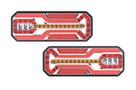 Feux arrière TruckLED L1949+L1950, câble LED 0,45 m, 6 fonctions gauche + droite