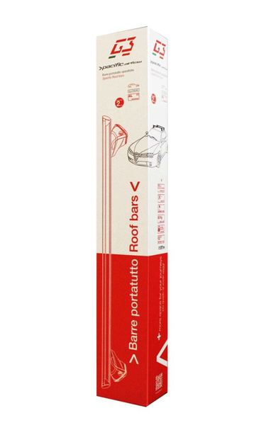Barres de toit en aluminium G3 Pacific Aero 64.230-68.106