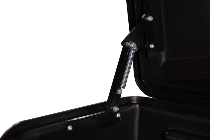 Towbox Camper Alpha zwart LED (lang) - bagagebox voor montage op de trekhaak