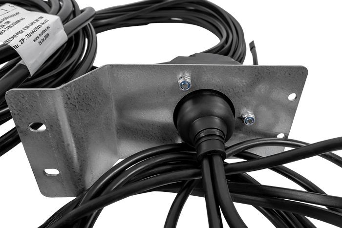 Faisceau électrique MANTES pour remorque de bateau, 11,67 m, prise 13 broches, baïonnettes 2 x 5 broches