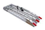 Rampes pliables UNITRAILER ALR002 en aluminium pour remorques, 221 cm, 680 kg, avec sangles, lot de 2