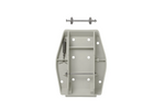 Ensemble de quatre supports pour stabilisateurs de remorque ProPlus 361519 avec ressort 20,5 x 27,5 cm