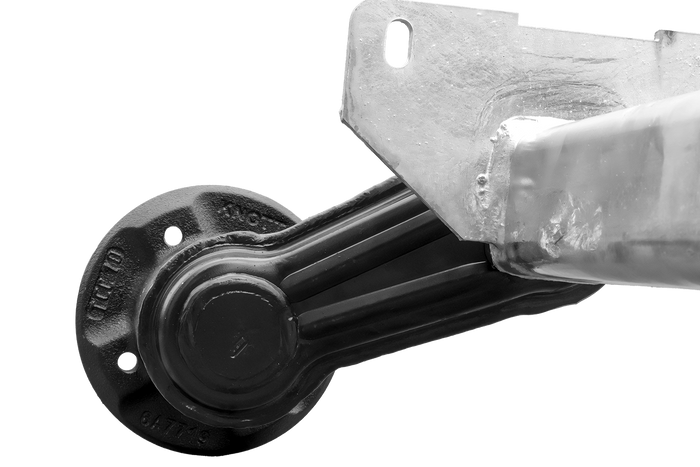 Essieu non freiné KNOTT VG7-L pour remorque de bateau 750 kg, 1094 mm, 1406 mm, 4x100