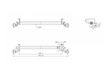 Essieu AL-KO OPTIMA non freiné pour remorque 750 kg, 1285 mm, 1620 mm, 4x100
