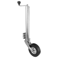 Roue de support, jockey automatique WINTERHOFF VK 60-BLH-255 SB avec poignée, 500 kg, 60 mm, 670-905 mm