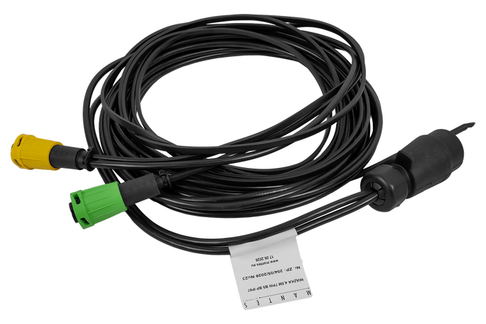 Faisceau électrique MANTES pour remorque de bateau, 4,4 m, prise 7 broches, 2 baïonnettes, 5 broches