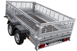 Remorque porte-voitures 264x150 UNITRAILER GARDEN 265/2 KIPP avec côtés en filet