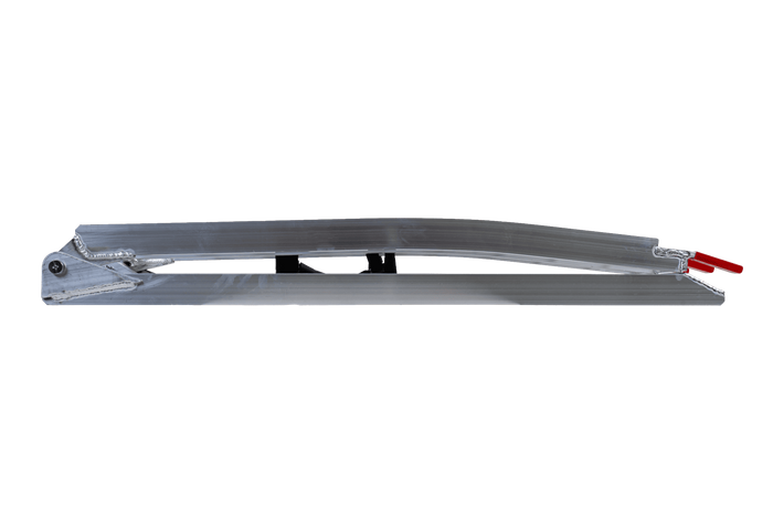 Rampes pliables UNITRAILER ALR002 en aluminium pour remorques, 221 cm, 680 kg, avec sangles, lot de 2